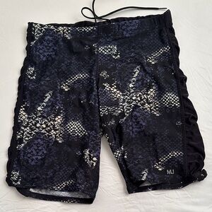 Marc by Marc Jacobs multicolor snake print bodycon swim trunks